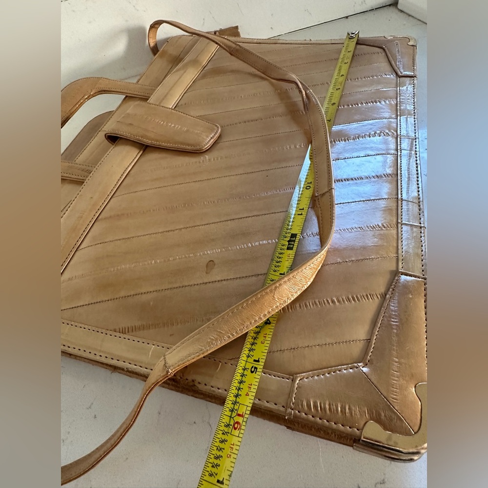 Genuine‎ EEL SKIN shoulder bag - Picture 7 of 9